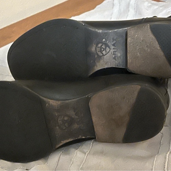 Ariat Broadway Black Leather Imperfection Boots Sz 7.5B - Picture 12 of 12